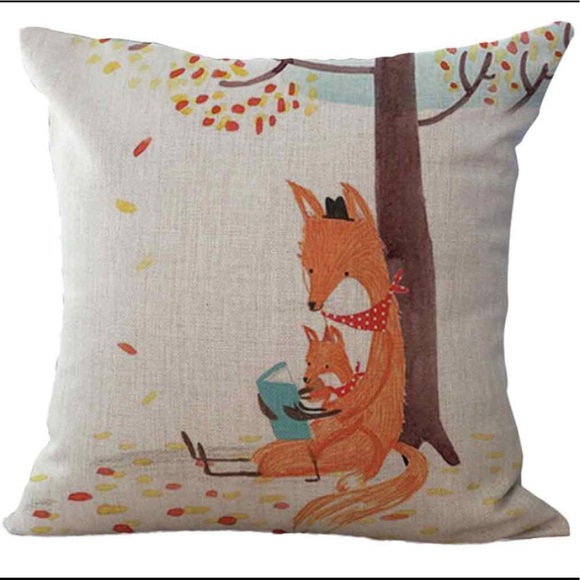 Other - Mama Fox And Baby Accent Pillow Case